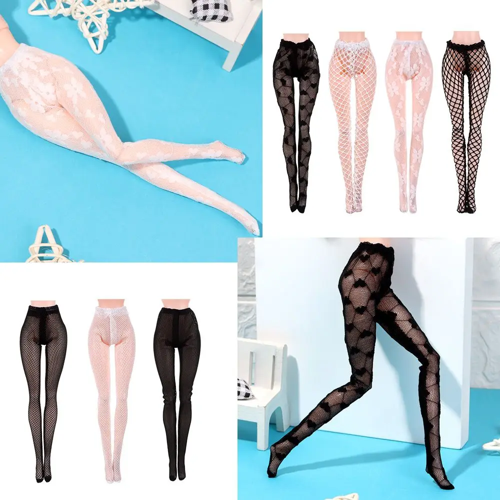 Mini Fishnet Tights ตุ๊กตาผ้าไหมถุงน่องตุ๊กตาอุปกรณ์เสริมขนาดเล็ก Pantyhose ของเล่น Panty Hose กางเกงขายาวชุดกางเกงถุงเท้า1/6