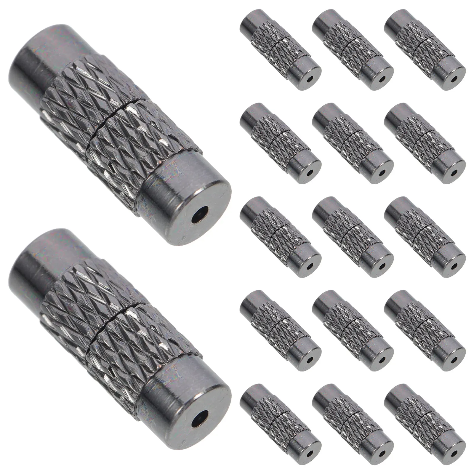 

50 Pcs Turnbuckle Accessories Jewelry Screw Clasps for Beaded End Connector Copper Fastener Bracelet Breakaway Necklace Metal