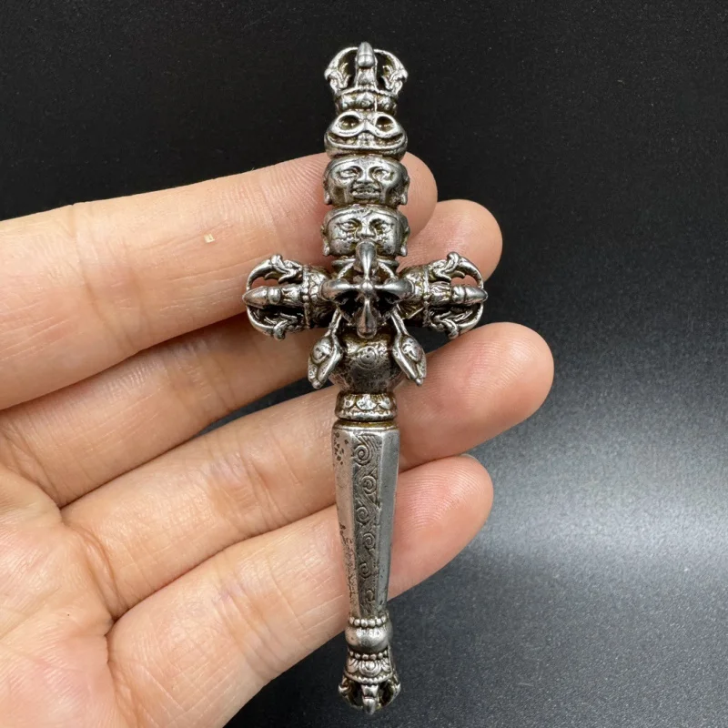 

Wholesale Tibetan Nepal Vajra Pestle Ornament Antique Collection Ritual Instrument Decoration Craft