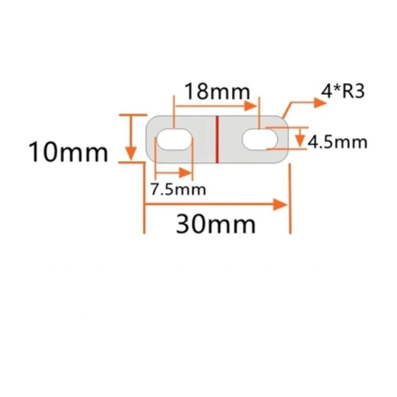 Scale Pointer Ruler Arrow Equipment Measuring Middle Line Line Indicator Needle Zero Arrow Sign Opening/Long Hole Pointer 2pcs