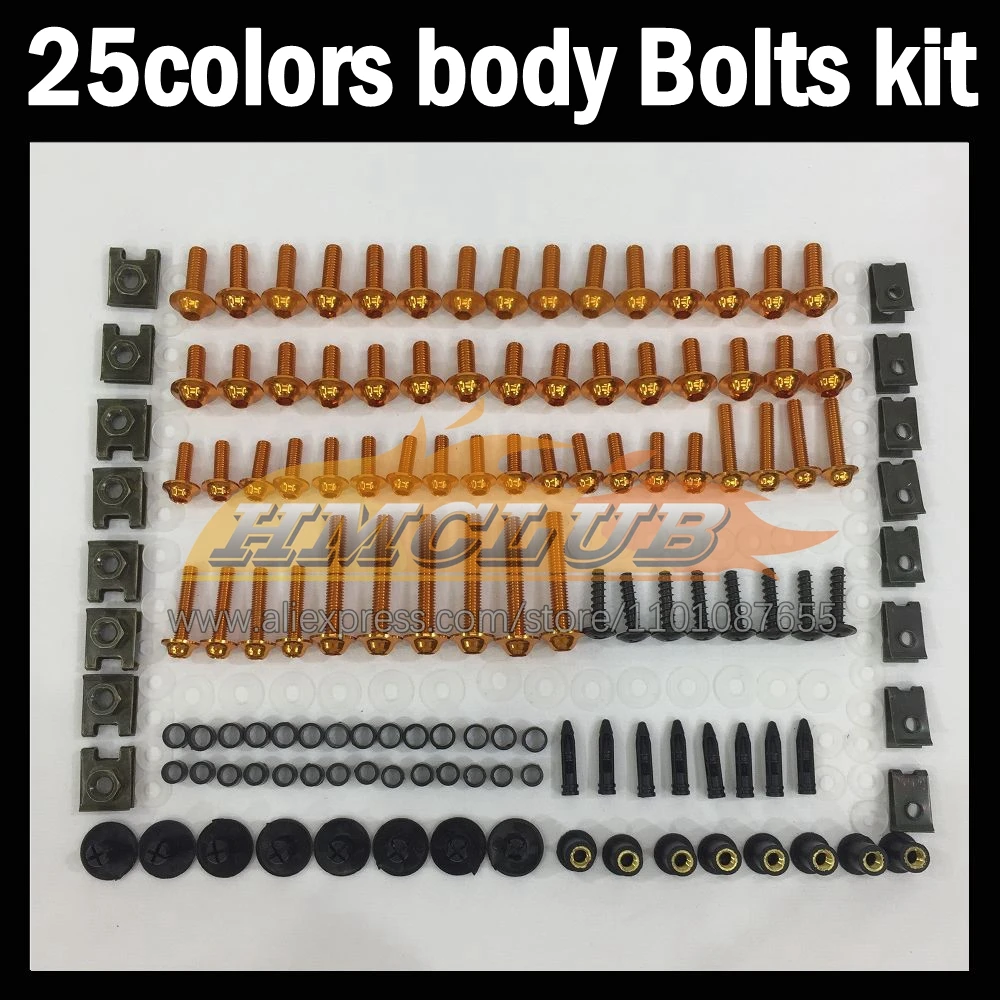 268ps Full Screws Kit Body bolt For HONDA CBR1000RR CBR1000 CBR 1000 RR 1000RR 12 13 14 15 16 2012 2016 Fairing bolts screw NutS