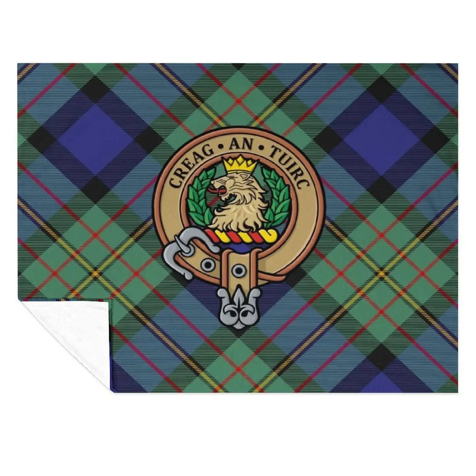 

Clan MacLaren Crest Throw Blanket for babies Luxury Throw Cute Plaid Thermal Blankets