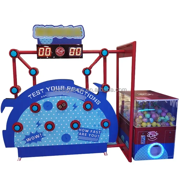 Indoor kids adults interactive sport game patting-speed test game machine arcade game machine for sale