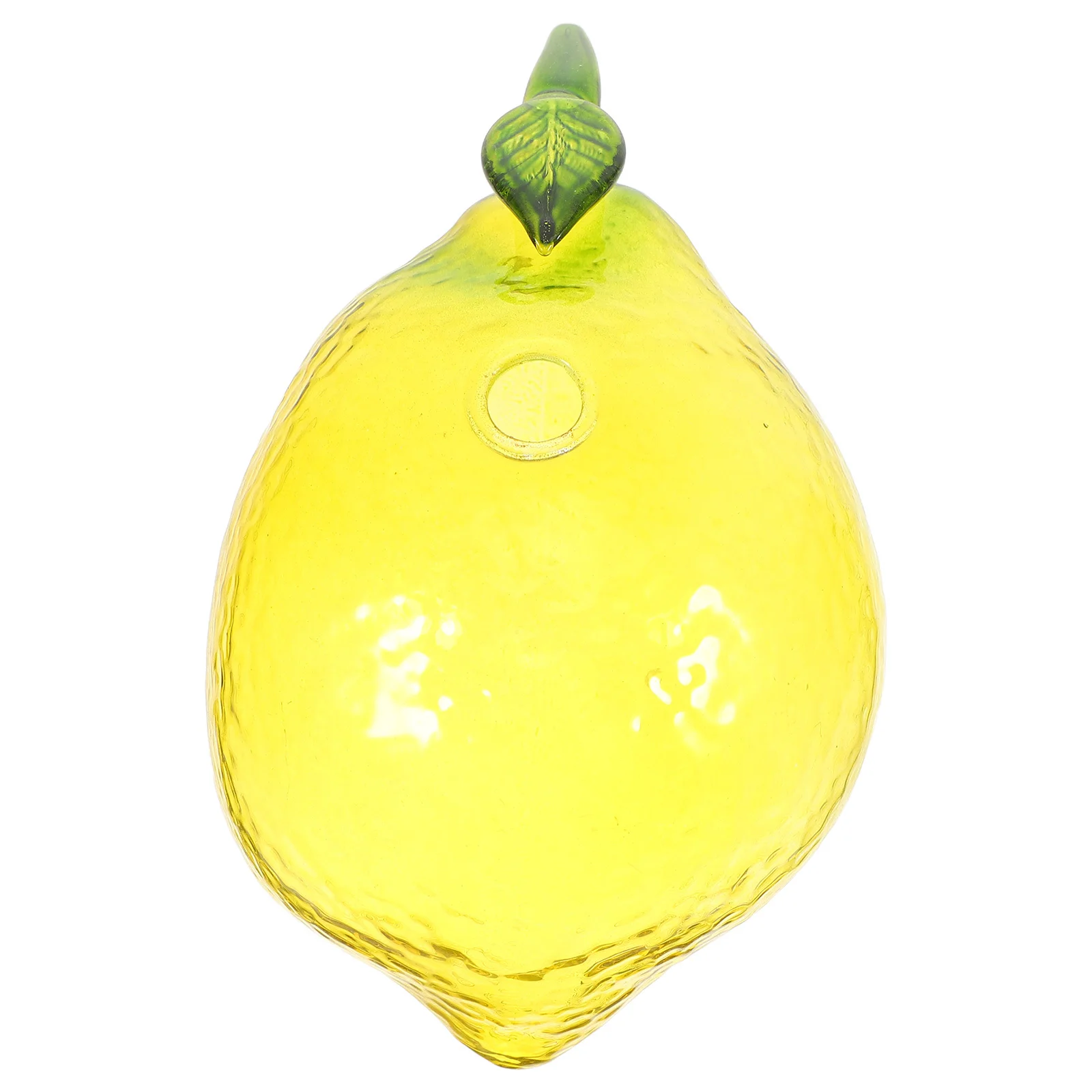 

Lemon Shaped Glass Vase Fruit Design Flower Holder Unique Modern Small Decorative Table Vase Fruit Shaped Glass Ornament