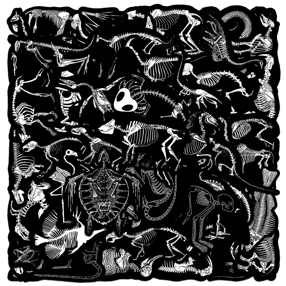 10/30/50 Stück Niedliche Tier-Totenkopf-Graffiti-Aufkleber Skelett-Cartoon-Aufkleber DIY Scrapbook Handy Laptop Fahrrad Dekoration Spielzeug