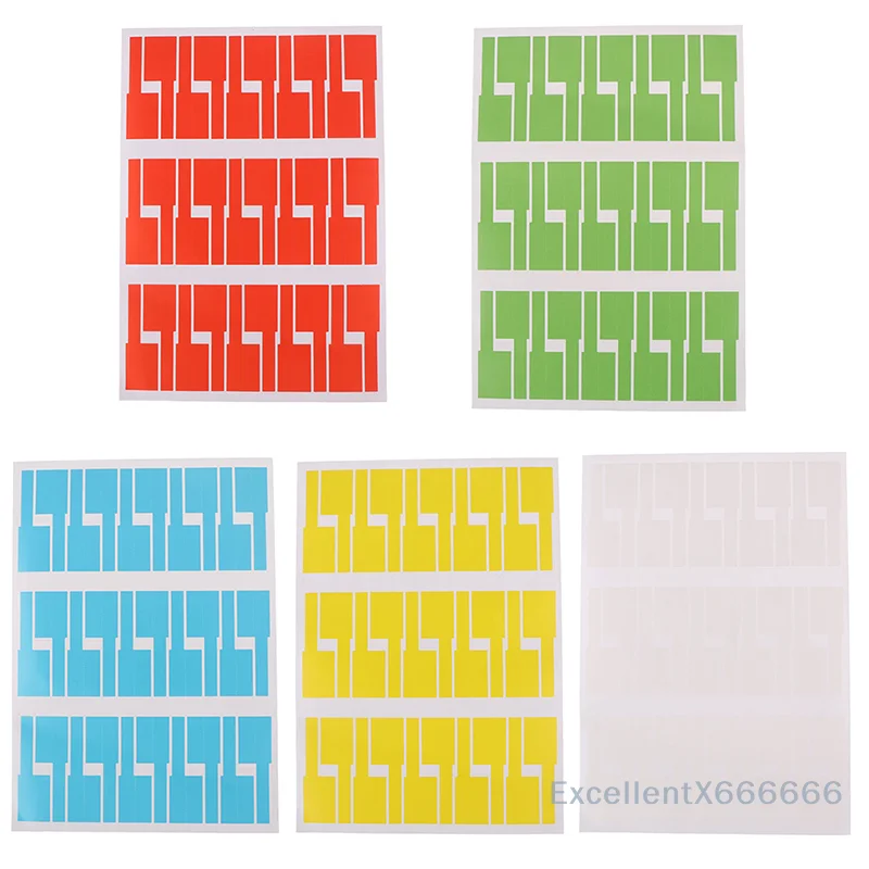 

30pcs Self-adhesive Waterproof Cable Stickers Colorful Identification Tags for Home Garden DIY Craft