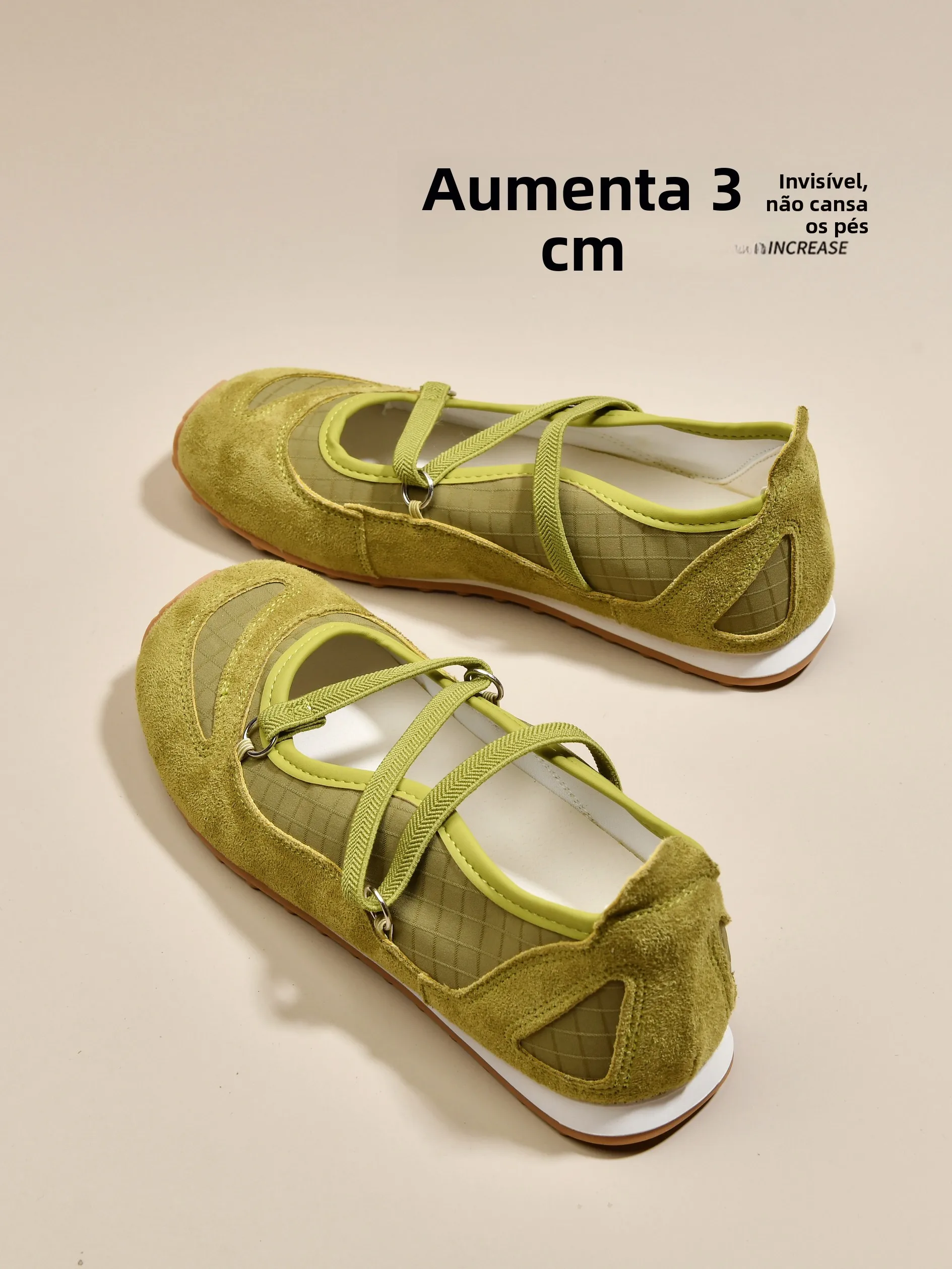 green-wild-fairy-mary-janes-ballet-style-sports-shoes-women's-summer-casual-sport-shoes-heightening-effect-ultrafine-fiber