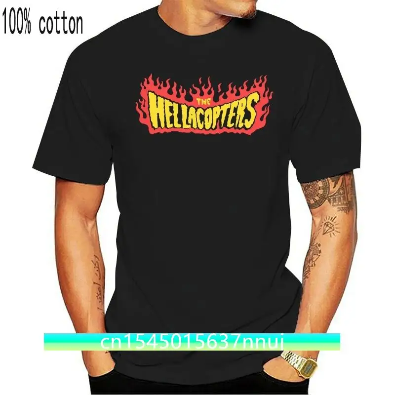 Men T Shirt Hellacopters The Flames Black Tops Clothing t-shirt Novelty Tshirt Women