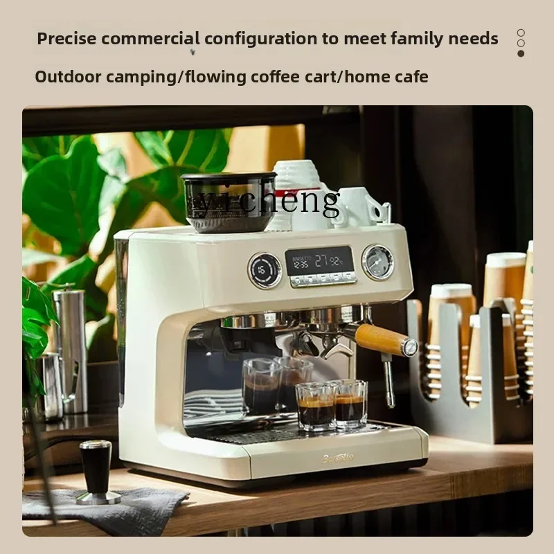 Home And Commercial Semi-Automatic Grinding Integrated Coffee Machine With Heating Systemc11