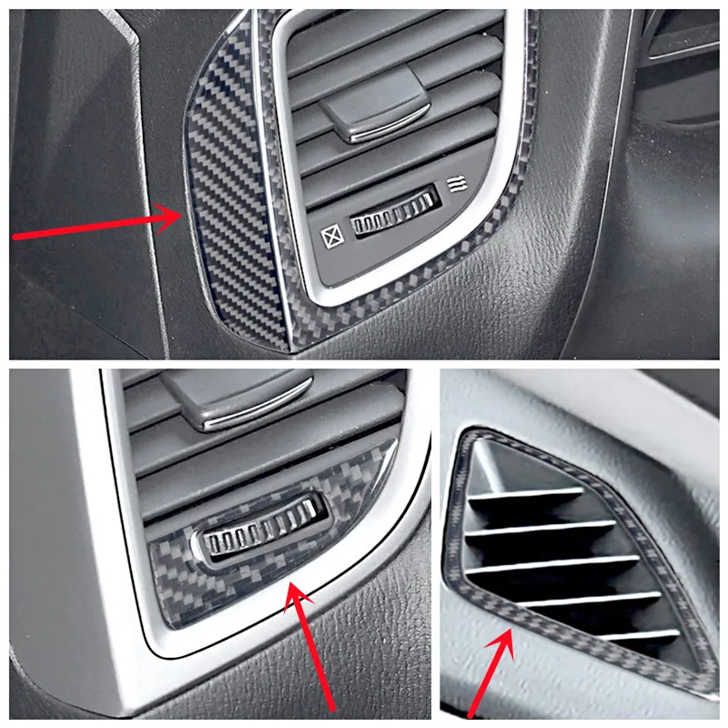 

Car Air Outlet Air Conditioner Vent Decorative Cover Trim Strip Carbon Fiber Stickers For Mazda 3 Axela Car Interior Accessories