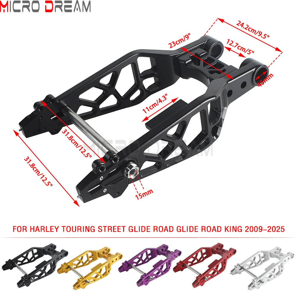 Motorcycle Swing Arm For Harley Touring Street Glide Road Glide Road King 2009-2025 Color Rear Fork Swingarm for harley touring
