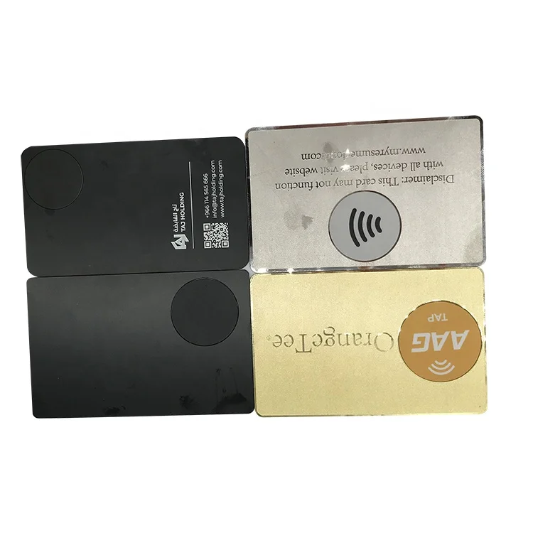 Customized query Free Sample Metal BusinessCcards With Logo Printing 215216 Smart Matte Black Blank Metal Cards Vip Business Vis
