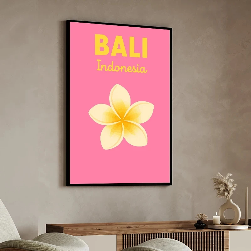City Travel Stil Life Poster Spain Italy Japan Bali Preppy Palma Lanzarote Canvas Painting Print Wall Art Picture for Home Decor