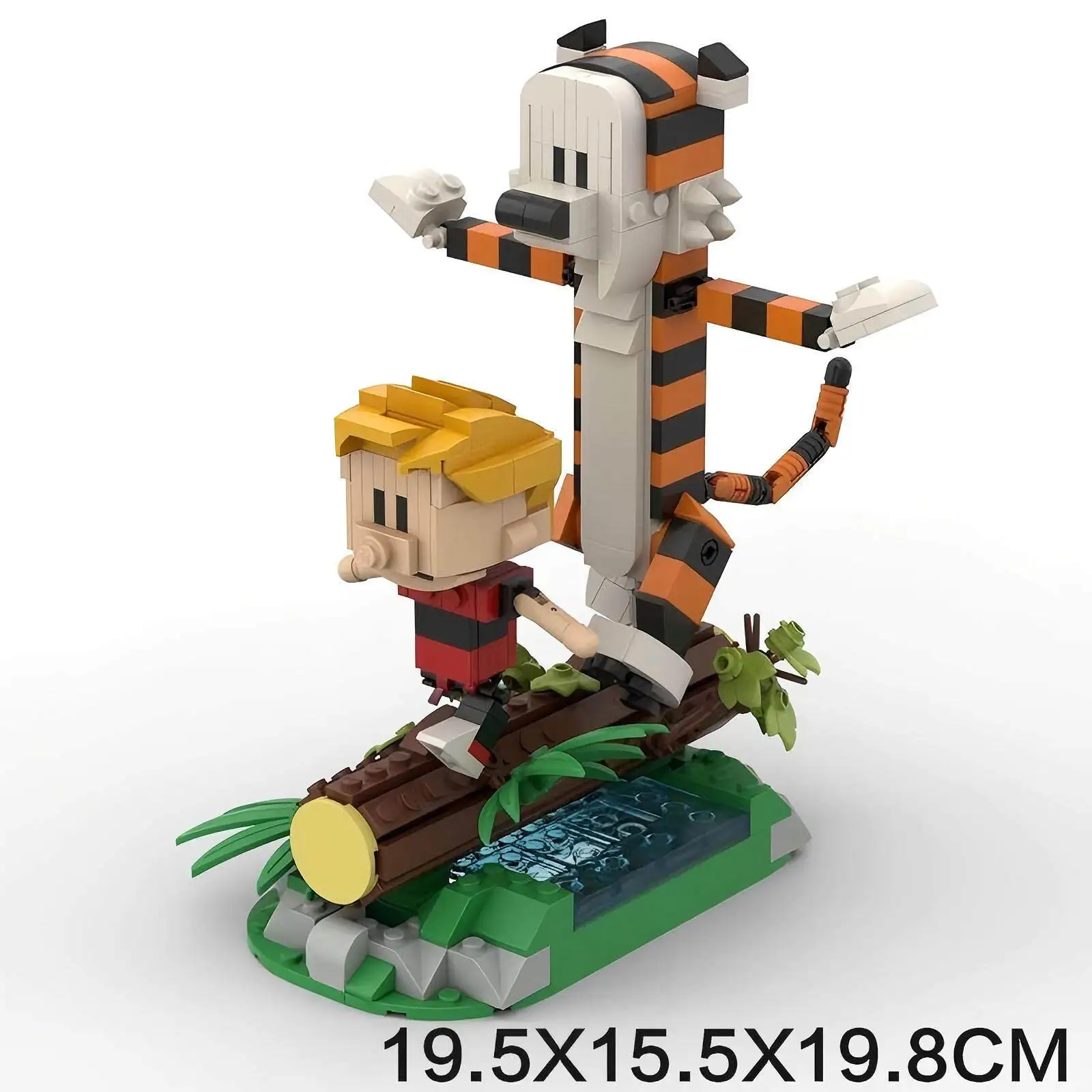 Muñecos Clásicos MOC Ideas, Figuras de Anime, Modelo de Ladrillos Calvin y Hobbes, Bloques de Construcción de Dibujos Animados de Calvin y Hobbes, Juguetes de Regalo