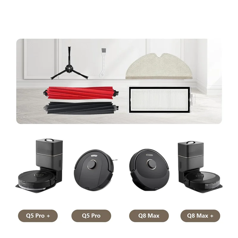 

AB34-Replacement Parts Compatible For Roborock Q8 Max /Q8 Max +/Q5 Pro/Q5 Pro+ Vacuum Cleaner,Accessories Kit