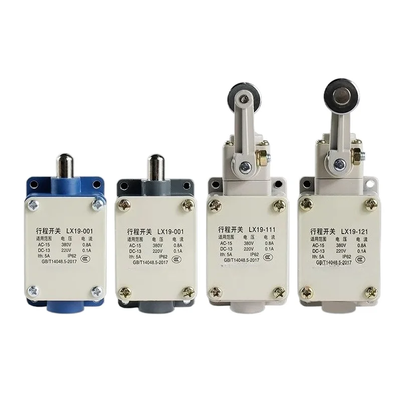LX19-001/111/121 Aluminum Shell Silver Contact Limit Switch 19K-B Core Self-Resetting for Machine Tool Positioning Control