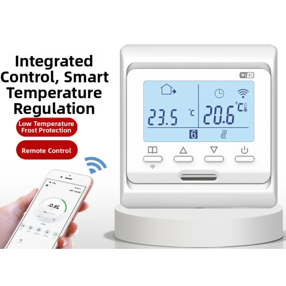 Digital Thermostat LCD Thermostat Energy Saving Ambient Temperature Monitoring Power Consumption Energy Efficient