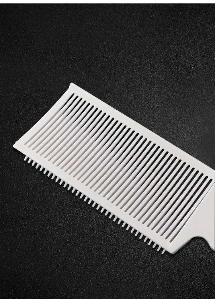 Professioneller Haarschneidekamm, Öl-Kopf-Push-Cut-Kamm, Nivellierender Friseurscheren-Positionierungskamm für Herren-Styling-Werkzeug – Detail 8