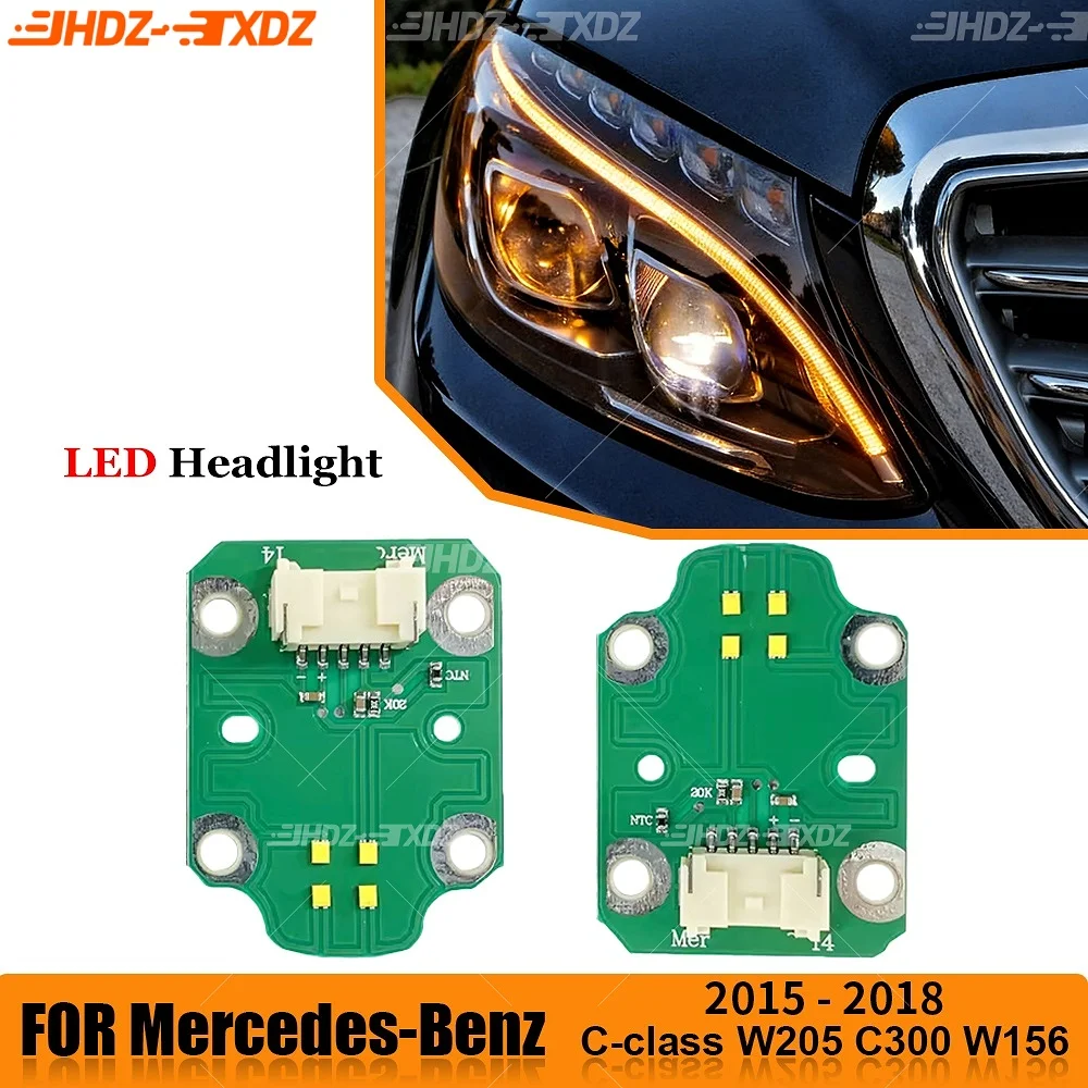 

DRL LED Boards For Mercedes-Benz C-Class W205 C300 C350 C400 2015-18 W156 GLA180 W217 Non-RGB Daytime Running Light Lightsource