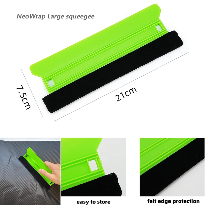 NeoWrap Car Wrap Tool Kit 21cm Felt Squeegee Trimmer Edge Vinyl Scraper Cutter for Install Auto Sticker Window Film Tinting Tool