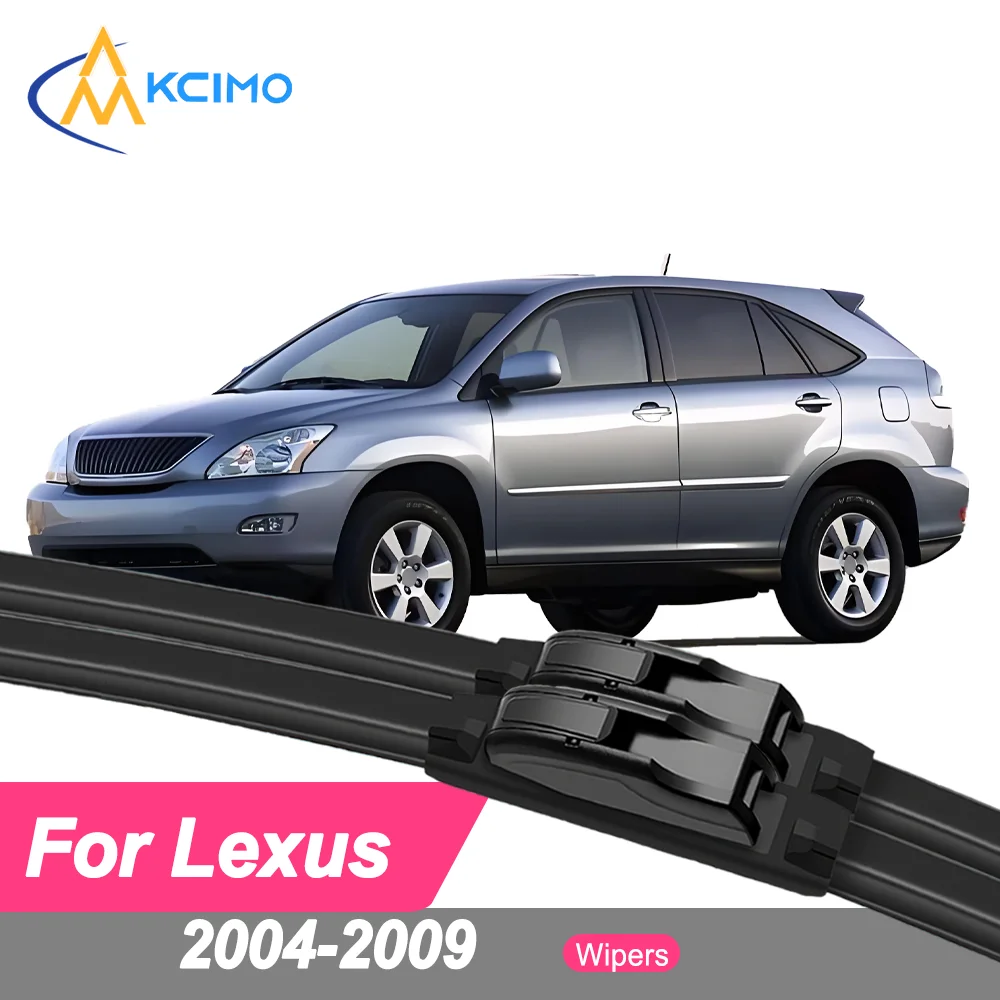 

Premium Rubber Durable Silent Windshield Wiper Blades 2pcs for Lexus RX XU30 2004-2009 Toyota Harrier Front Wiper Blades Set