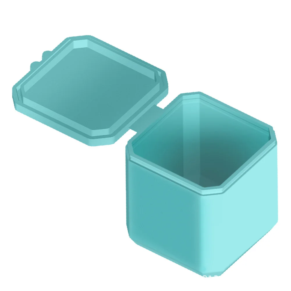 Lancheira de silicone antiaderente com tampa, Bento Box reutilizável, Molde do cubo de gelo, Recipiente de salada, crianças, 1 pc