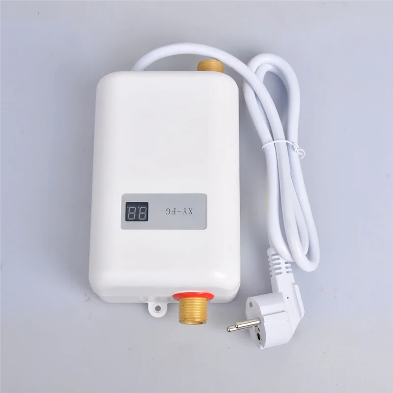 A20F-Instant Boiler 3800W Mini Elektrische Tankles Warmwaterboiler Digitale Display Voor Badkamer Keuken Wassen EU Plug