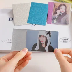 20pcs Kpop Card Sleeves Card Holder 61*91mm Heart Bling Photocard Holder Photo Card Films Cards Protector Photo Cards Protective