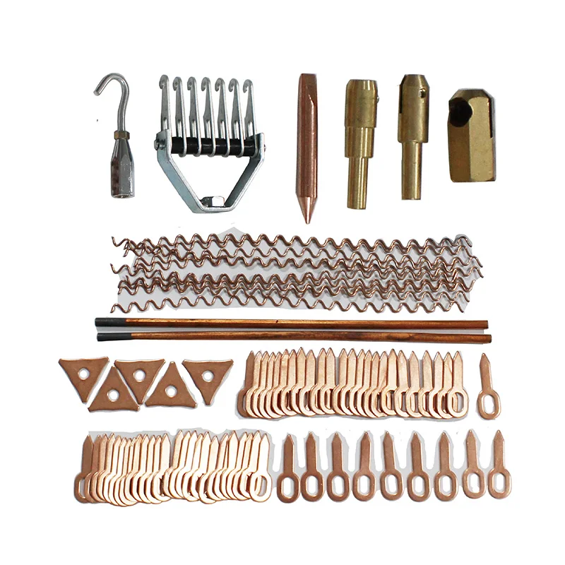 73pcs Car Body Dent Repair Puller Kit Welding Electrodes Studs For Spotter Welder Accessories