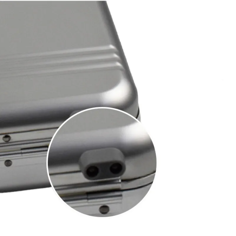 Image 4: Valise de voyage haut de gamme en alliage d'aluminium, mallette de sécurité portable pour ordinateur portable, tablette et accessoires professionnels