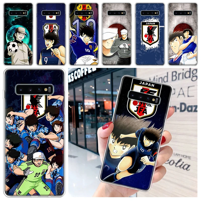 Captain Tsubasa Anime Soft Phone Case for Samsung Galaxy S24 S23 S22 S21 Ultra S20 FE S10 Plus S9 + Print Fundas Cover Capa