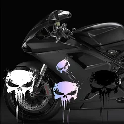 Skull Stickers Reflective Decals Motorcycle Stickers Waterproof Sunscreen Universal Decorative Accessories Decals and Stickers