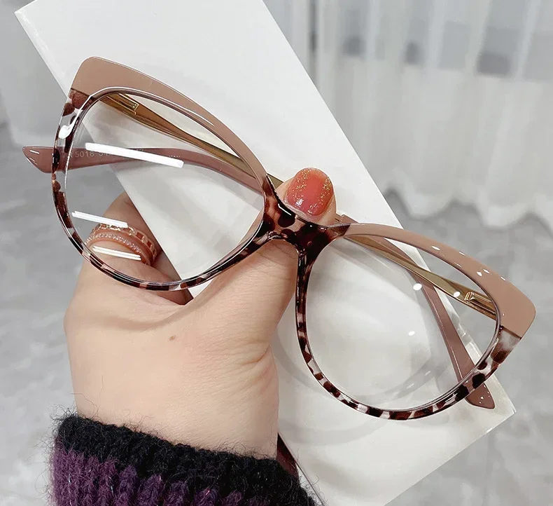 Fashion Cat Eye Optical Glasses Frames Women Vintage Clear Lens Optical Eyeglasses Frame Prescription Spectacle Frames