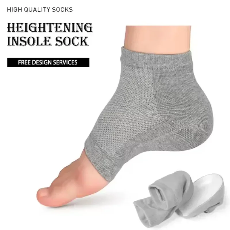 2pcs=1pair Heel Protective Foot Cover Foot Heels Socks Silicone Anti-Crack Moisturizing Socks Unisex Pain Relief Feet Care Sock