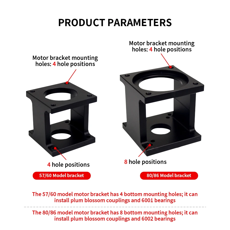 DB57 DB86 DB110 DB130 DS60 DS80 DS110 DS130 Motor Mount Bracket Fixed Stand Holder For NEMA23/24/32/34/42 Servo Stepper Motor 1P