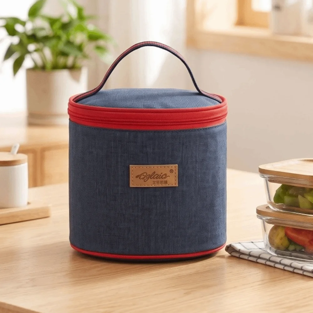 New Fresh-Keeping Insulation Bag Waterproof Handbag Work Meal Bag Insulation Layer Aluminum Foil Lunch Box Pouch Outdoor Trip