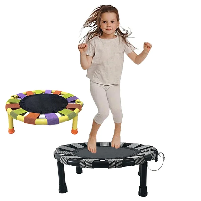 Mini Trampolín Plegable de 45/60 cm para Niños, Trampolín de Salto Portátil para Interiores, Trampolín de Fitness Antideslizante y Silencioso con Capacidad de Carga de 75 kg, el Mejor Regalo