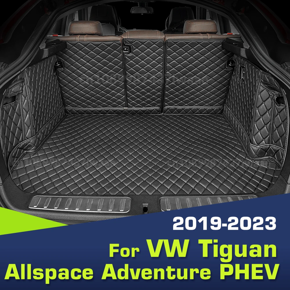 

Автоматический коврик в багажник с полным покрытием для VW Tiguan Allspace Adventure PHEV 2019-2023 2022 21 20, чехол для багажника автомобиля, аксессуары для интерьера