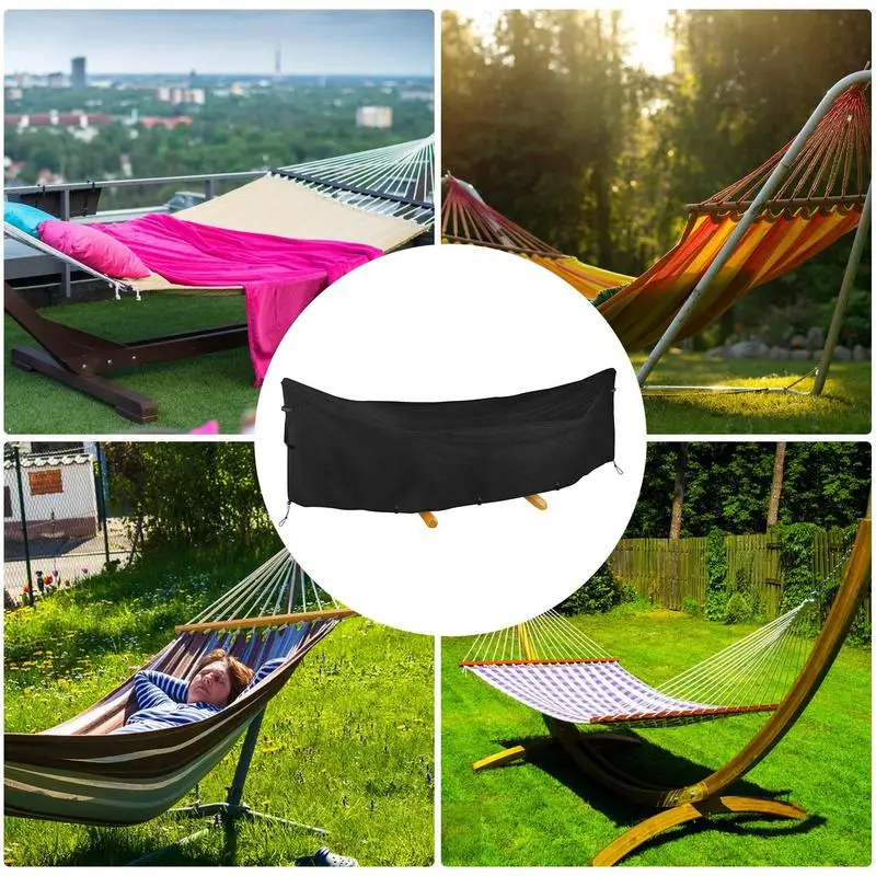 Hammock Covers For Outdoor Heavy Duty 420D Oxford Hammock Stand Cover Dustproof UV Protection Outdoor Swing Chair Cover For