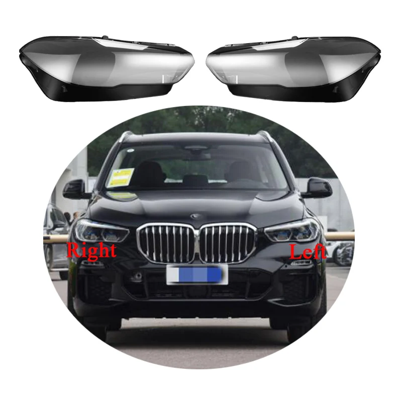 

For BMW X5 X6 X5M X6M G05 G06 F95 2019 2020 2021 Car Headlight Cover Lens Glass Shell Front Headlamp Lampshade Auto Light Caps