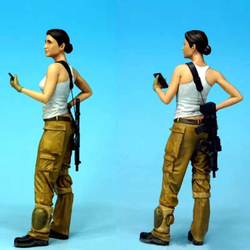 1/35 スケール樹脂フィギュアモデルキット現代軍事イスラエル女性兵士未組み立て未塗装ジオラマ Gk DIY おもちゃ