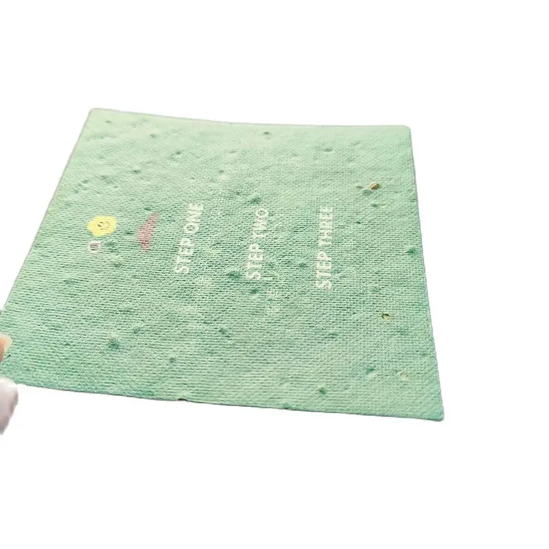 Environmental Friendly Handmade Seed Paper Card with Custom Printing Biodegradable Sprouting Paper Hangtag Holiday Greeting Card