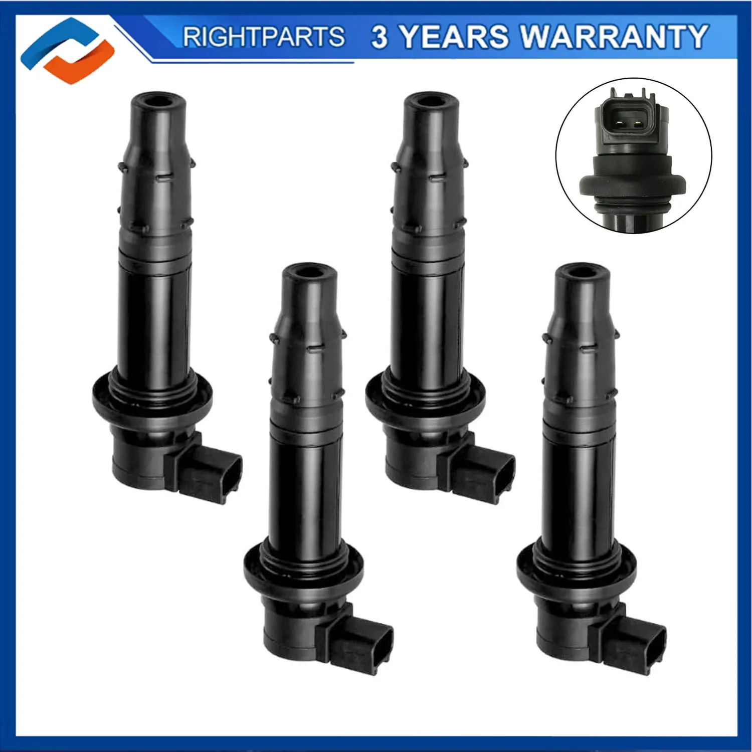 

4Pcs Ignition Coil F6T558 for Yamaha YZF R1 R6 R6S VMX V Max 2002-2017 FZ1 FZ8 RS SR Nytro 5VY-82310-00-00 5VY823100000 F6T560