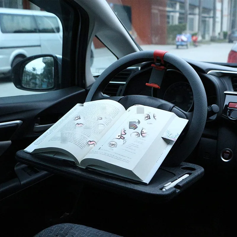 Car Table Holder Steering Wheel Car Laptop Computer Desk Mount Stand Table Eat Work Cart Drink Food Coffee Goods Holder Tray