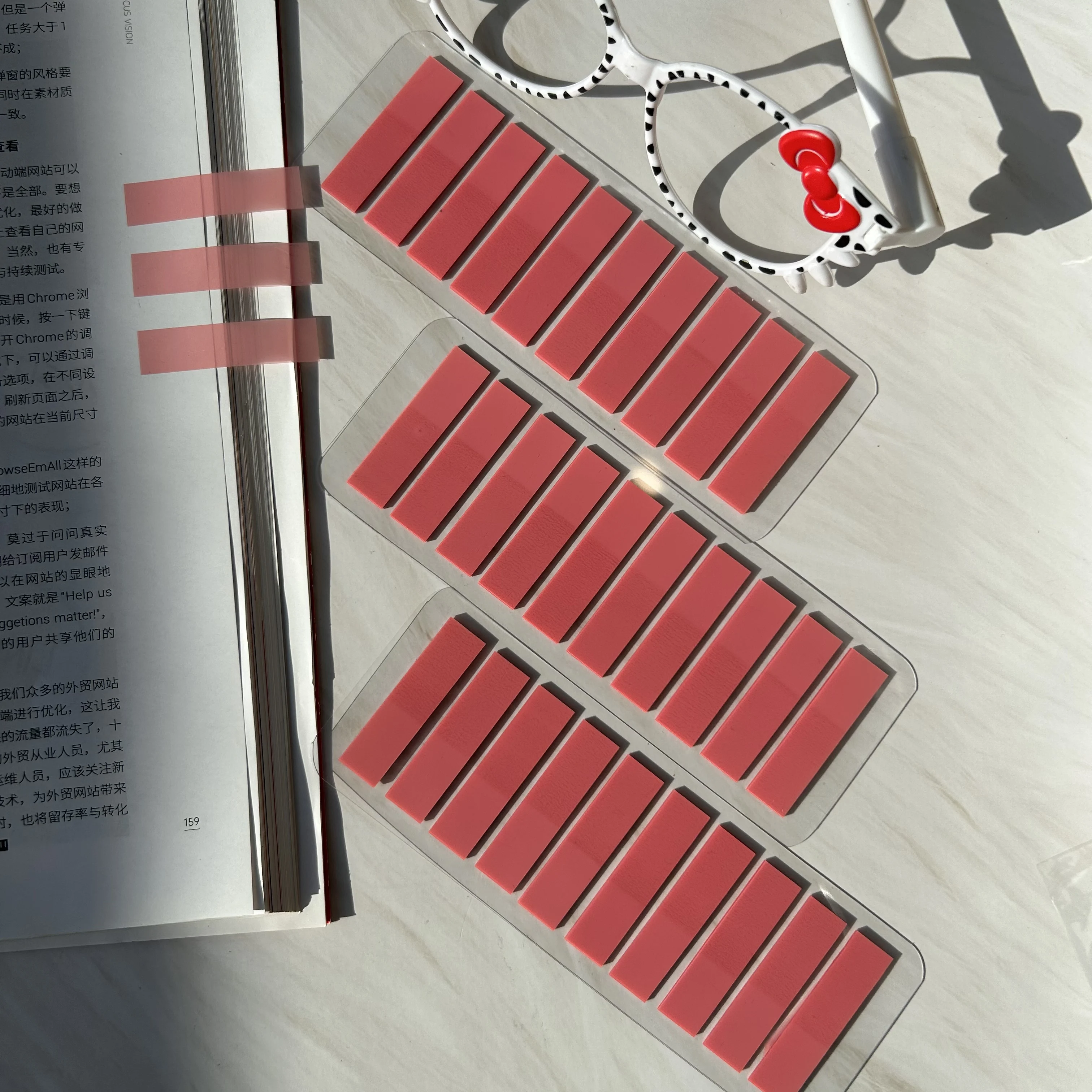 1600Pcs Colorful Sticky Tabs 6-Pack Transparent Index Page Markers Book Annotation Flags for Easy Document Navigation
