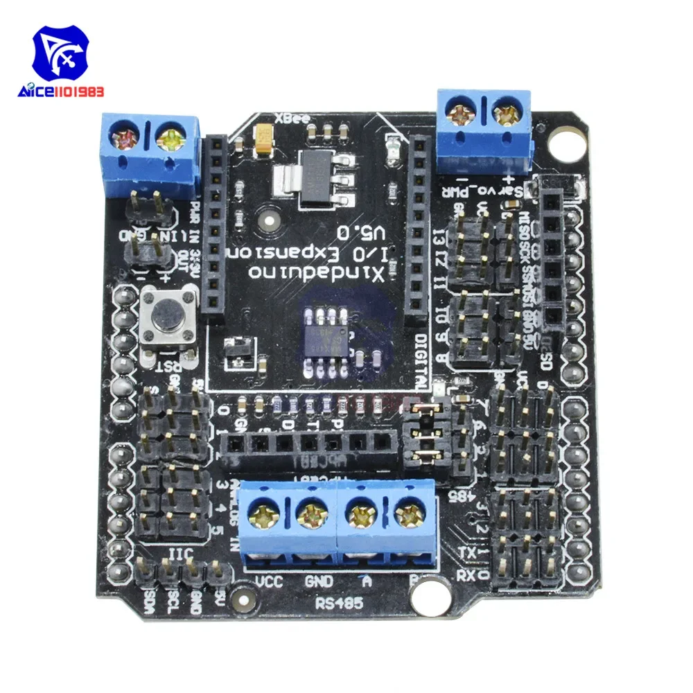 diymore I/O Sensor Expansion Module V5.0 Xbee Development Shield RS485 V5 for Arduino