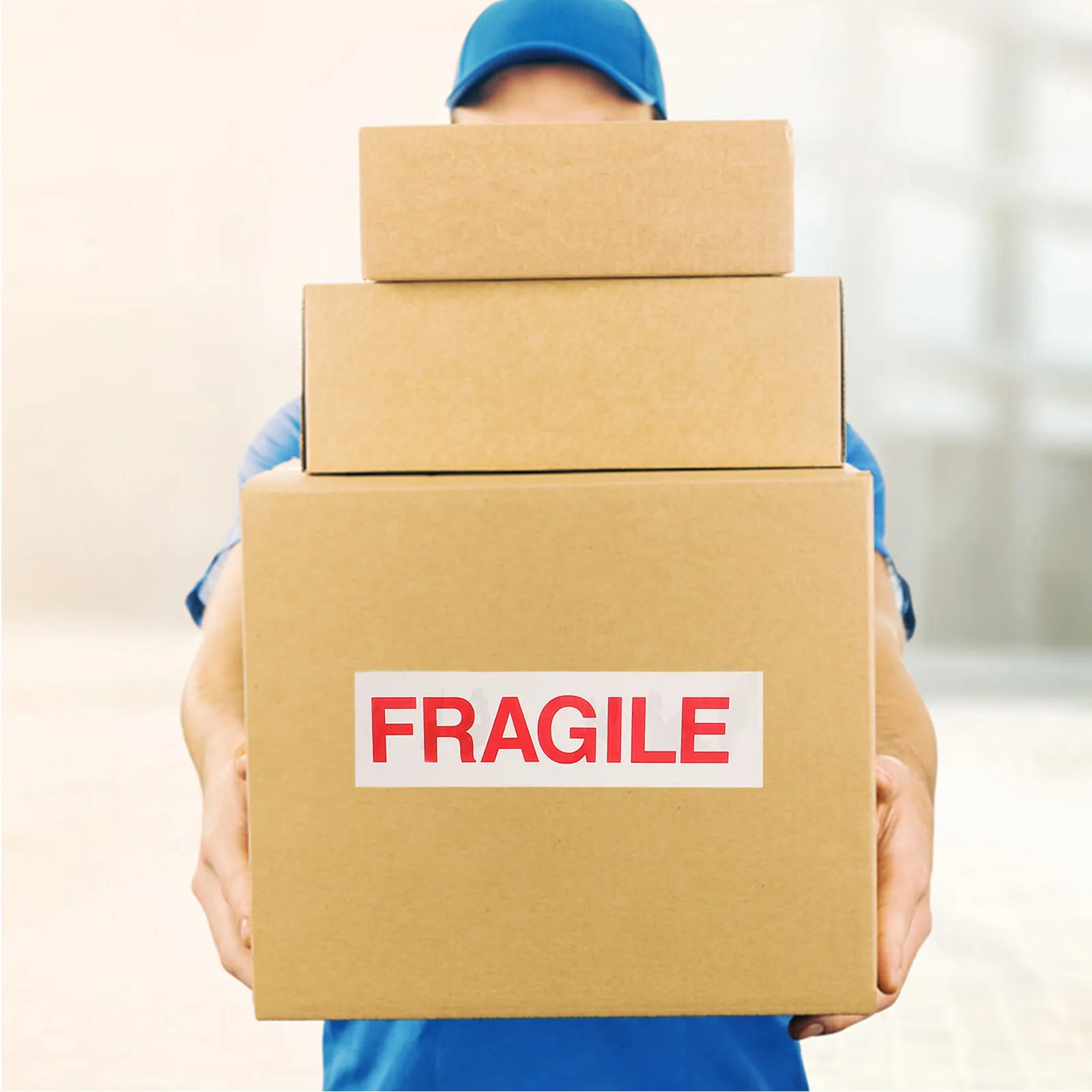 

3 рулона предупреждающей ленты «Хрупкое» для транспортировки, наклейки-стикеры для упаковки хрупких товаров, упаковочные материалы для переезда