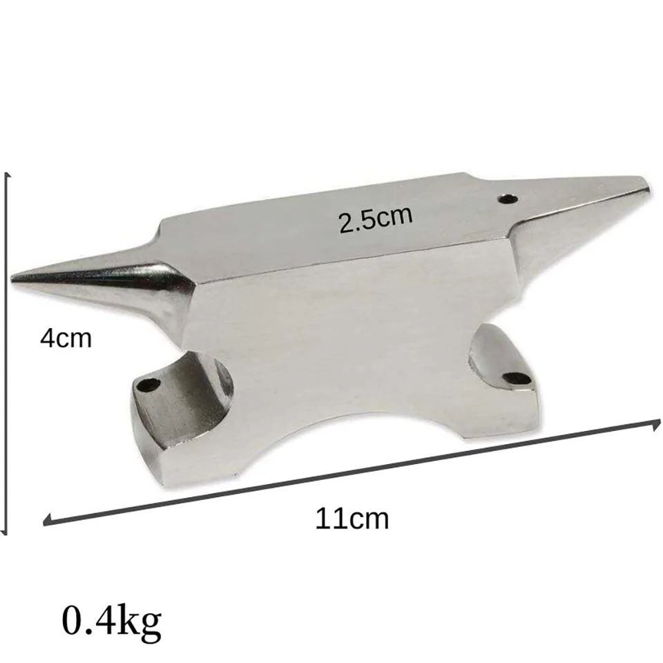 Mini Yunque De Cuerno De Acero Al Carbono – Banco De Trabajo 75x26mm Con Agujero De 9mm Para Joyería Y Forja De Metal