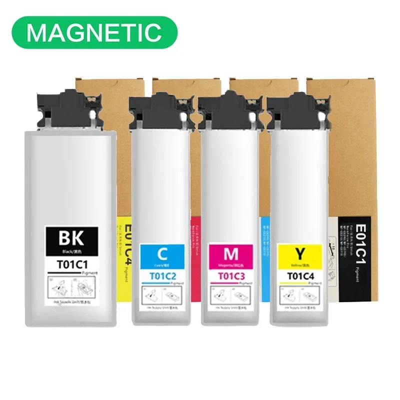 Imagem -02 - Ink Bolsa Cartucho para Epson Compatível com Epson Workforce Pro Wf-c529r Wf-c579r Impressoras Série T01c1 T01c2 T01c3 T01c4 Novo Cores