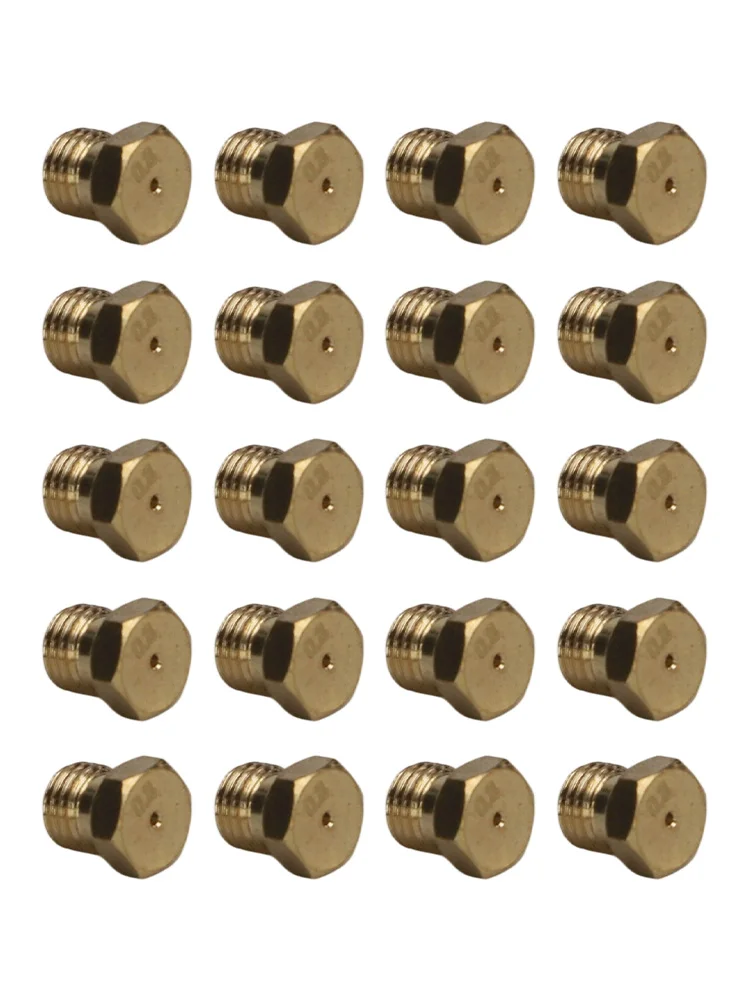 Burner Grill Burners 0.8mm Brass Nozzles Quick-Connect Nozzles Robust Copper Material Compatible With Grill Brands